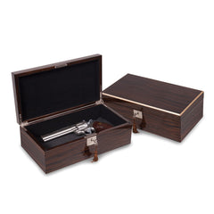 Luxury Giftware Ebony Veneer High Gloss Finish Multi Use Locking Collector Box