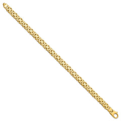 14k Polished Fancy Link Bracelet