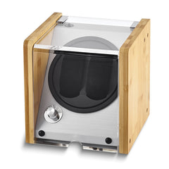 Luxury Giftware Bamboo Double Watch  Winder