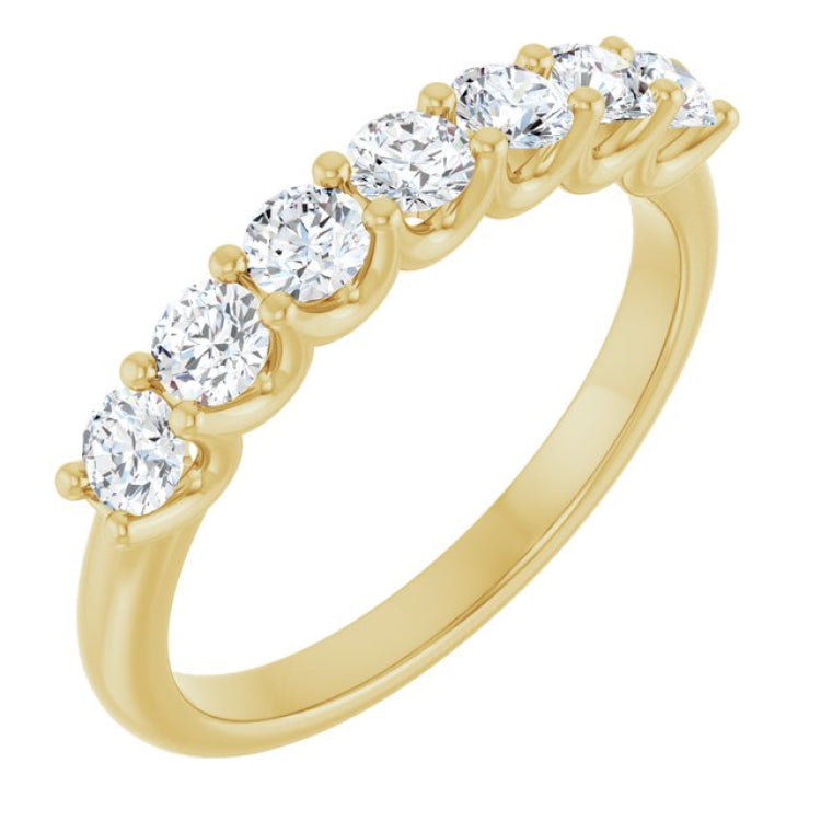 14K Yellow 5/8 CTW Lab-Grown Diamond Anniversary Band