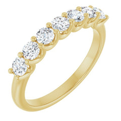 14K Yellow 5/8 CTW Lab-Grown Diamond Anniversary Band