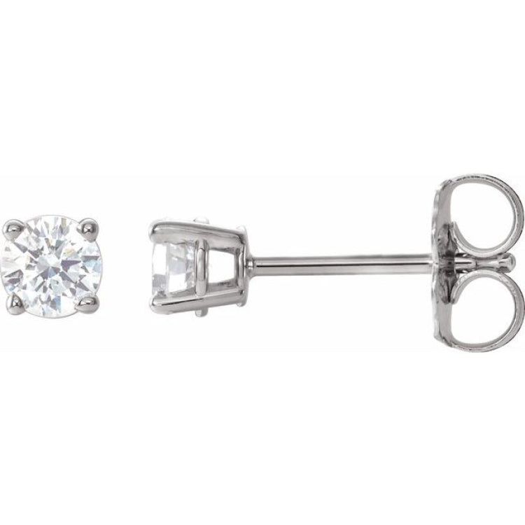 14K White Gold 1/3 CTW Natural Diamond Earrings