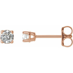 14K Rose Gold 1/3 CTW Natural Diamond Earrings
