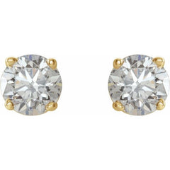 14K Yellow 1/6 CTW Natural Diamond Stud Earrings