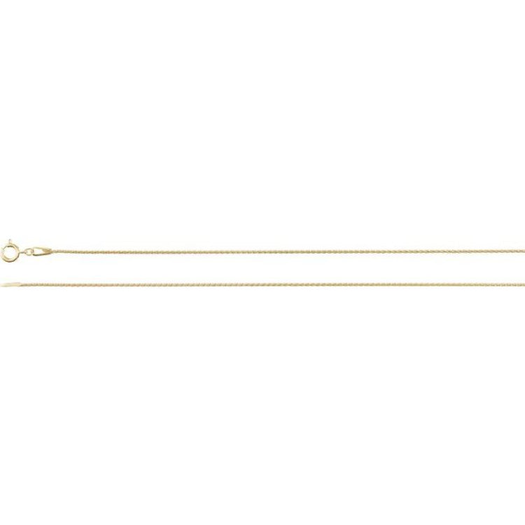 14K Yellow Gold-Filled 1 mm Wheat 18" Chain