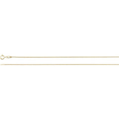 14K Yellow Gold-Filled 1 mm Wheat 18" Chain