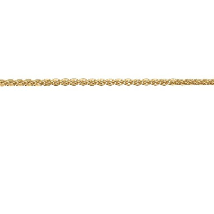 14K Yellow Gold-Filled 1.5 mm Wheat Chain by the Inch