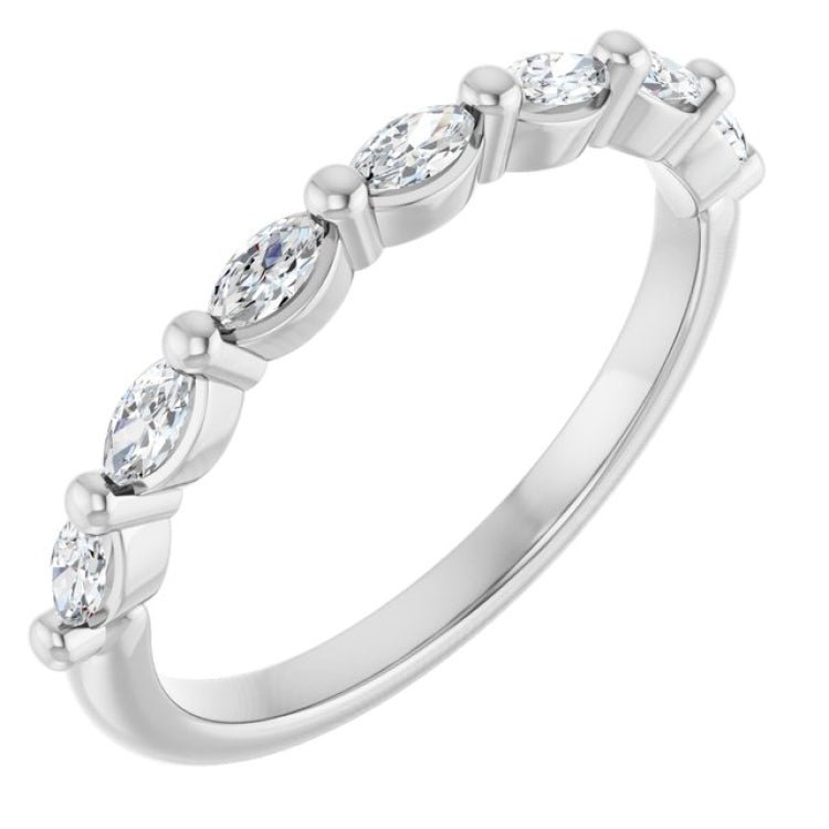 Platinum 1/3 CTW Lab-Grown Diamond Anniversary Band