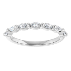 Platinum 1/3 CTW Lab-Grown Diamond Anniversary Band