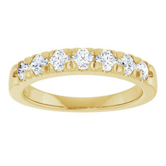 14K Yellow 3/4 CTW Lab-Grown Diamond Anniversary Band