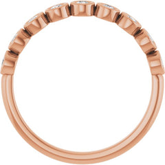 14K Rose 1/4 CTW Lab-Grown Diamond  Anniversary Band