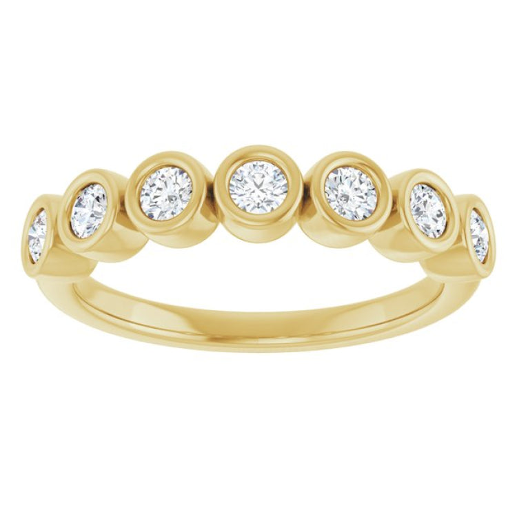 14K Yellow 3/8 CTW Lab-Grown Diamond  Anniversary Band