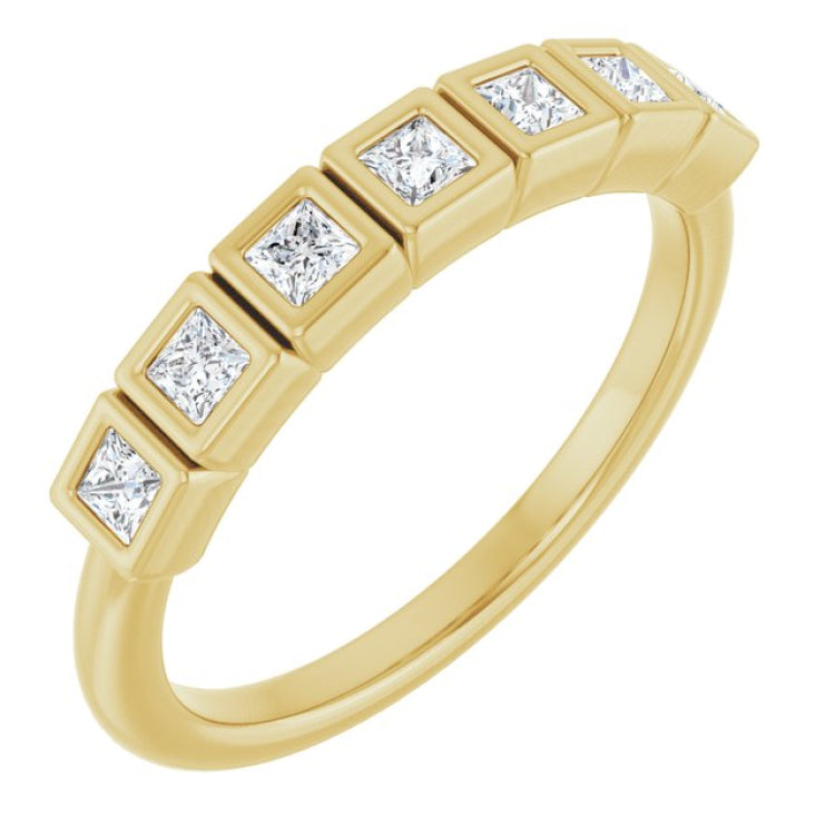 14K Yellow 1/3 CTW Lab-Grown Diamond  Anniversary Band