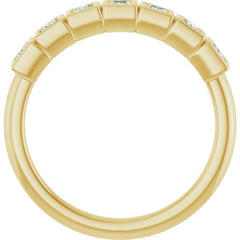 14K Yellow 1/3 CTW Lab-Grown Diamond  Anniversary Band