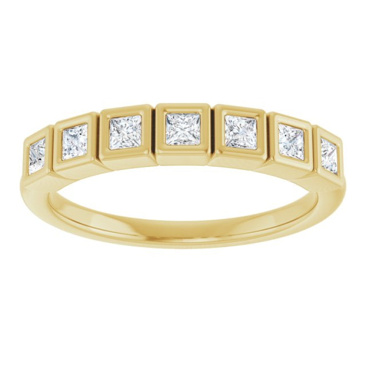 14K Yellow 1/3 CTW Lab-Grown Diamond  Anniversary Band