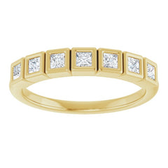 14K Yellow 1/3 CTW Lab-Grown Diamond  Anniversary Band