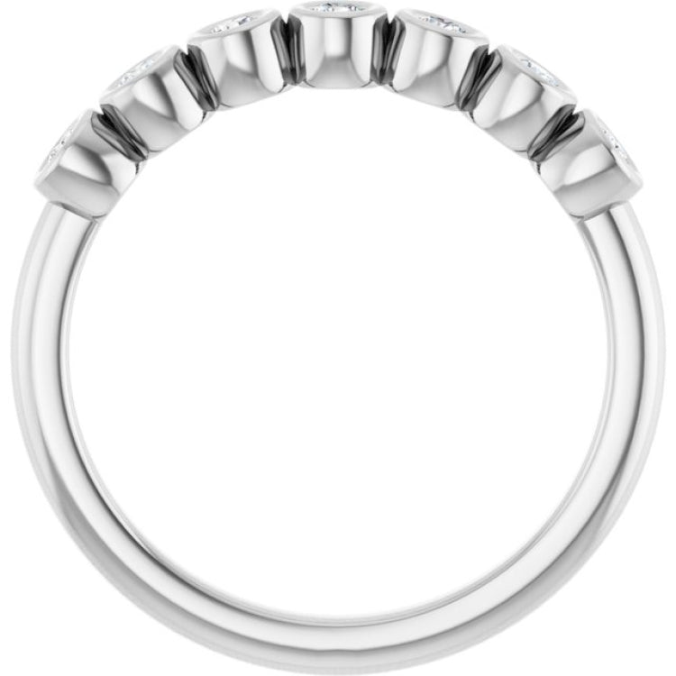 14K White 1/5 CTW Lab-Grown Diamond  Anniversary Band