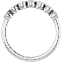 14K White 1/5 CTW Lab-Grown Diamond  Anniversary Band