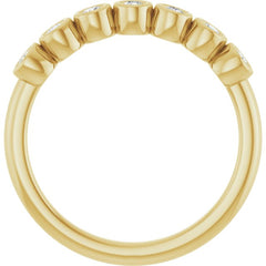 14K Yellow 1/5 CTW Lab-Grown Diamond  Anniversary Band