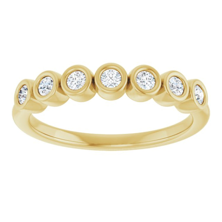 14K Yellow 1/5 CTW Lab-Grown Diamond  Anniversary Band