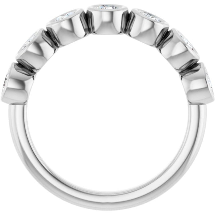 14K White 5/8 CTW Lab-Grown Diamond  Anniversary Band