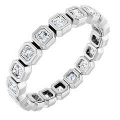 14K Rose 1 1/4 CTW Lab-Grown Diamond  Eternity Band Size 7