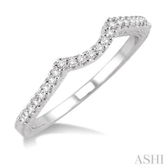 1/8 Ctw Diamond Matching Wedding Band in 14K White Gold