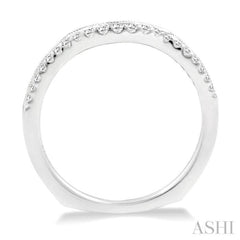 1/6 Ctw Round Cut Diamond Wedding Band in 14K White Gold