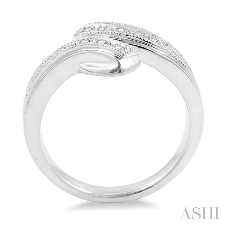 1/20 Ctw Single Cut Diamond Ring in Sterling Silver