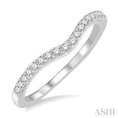 1/5 Ctw Round Diamond Wedding Band in 14K White Gold