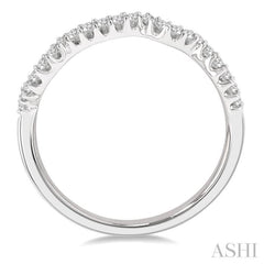 1/6 ctw Round Cut Diamond Wedding Band in 14K White Gold