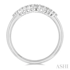 1/4 ctw Scatter Round Cut Diamond Fashion Ring in 14K White Gold