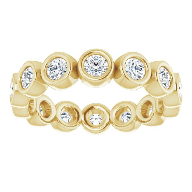 14K Yellow 9/10 CTW Lab-Grown Diamond  Eternity Band