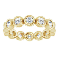 14K Yellow 9/10 CTW Lab-Grown Diamond  Eternity Band