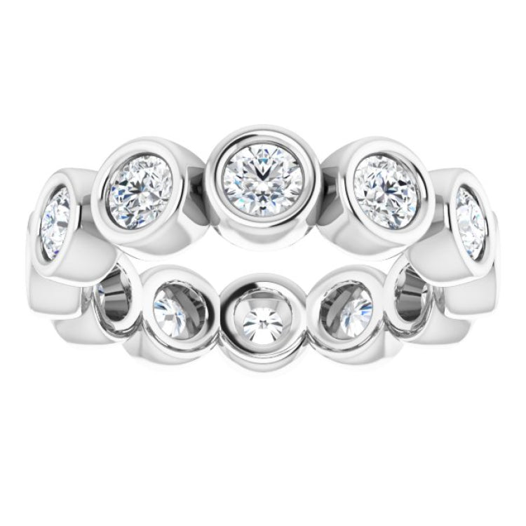 14K White 1 1/6 CTW Lab-Grown Diamond  Eternity Band