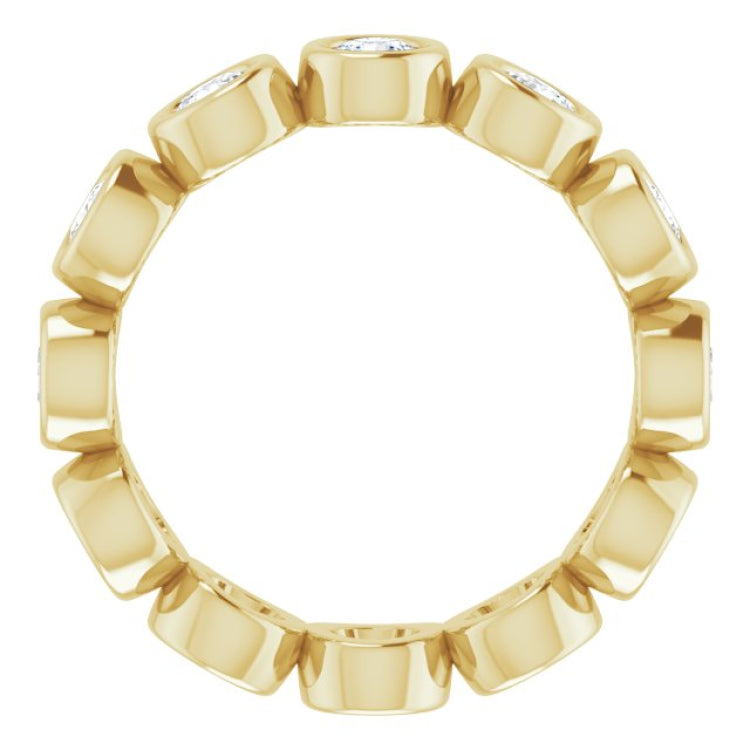 14K Yellow 1 1/6 CTW Lab-Grown Diamond  Eternity Band