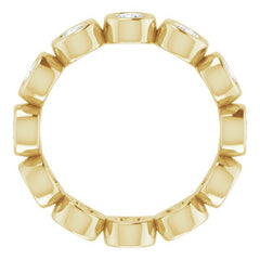 14K Yellow 1 1/6 CTW Lab-Grown Diamond  Eternity Band