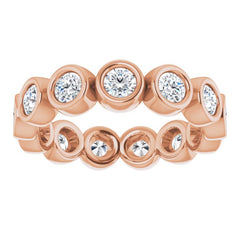 14K Rose 1 1/6 CTW Lab-Grown Diamond  Eternity Band