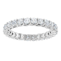 14K White 1 1/2 CTW Lab-Grown Diamond  Eternity Band
