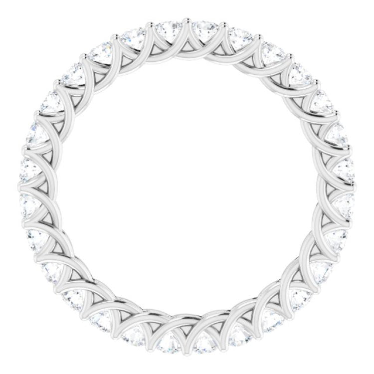 Platinum 7/8 CTW Lab-Grown Diamond  Eternity Band
