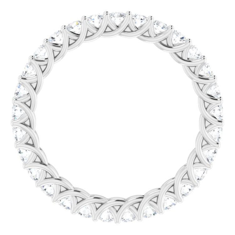 Platinum 7/8 CTW Lab-Grown Diamond  Eternity Band