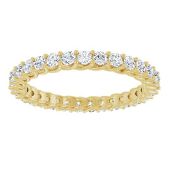 14K Yellow 9/10 CTW Lab-Grown Diamond  Eternity Band