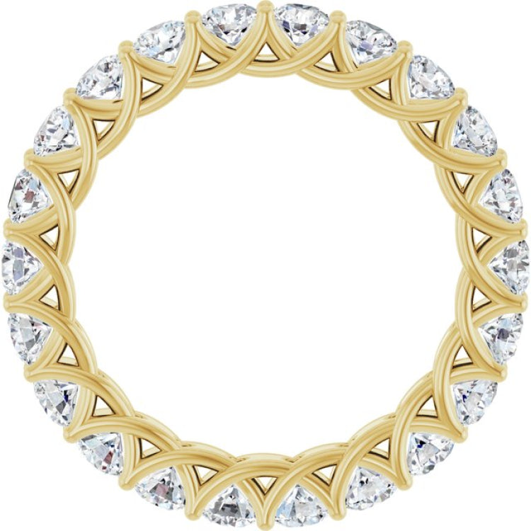 14K Yellow 2 CTW Lab-Grown Diamond  Eternity Band
