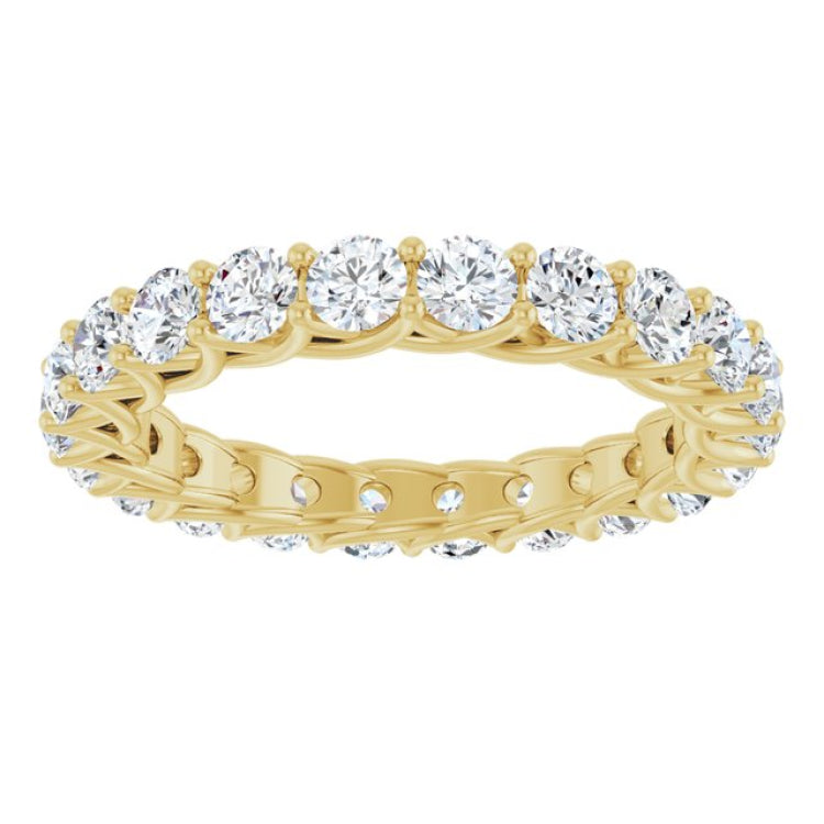 14K Yellow 2 CTW Lab-Grown Diamond  Eternity Band
