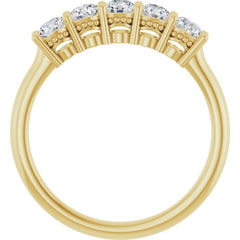 14K Yellow 1/2 CTW Lab-Grown Diamond  Anniversary Band