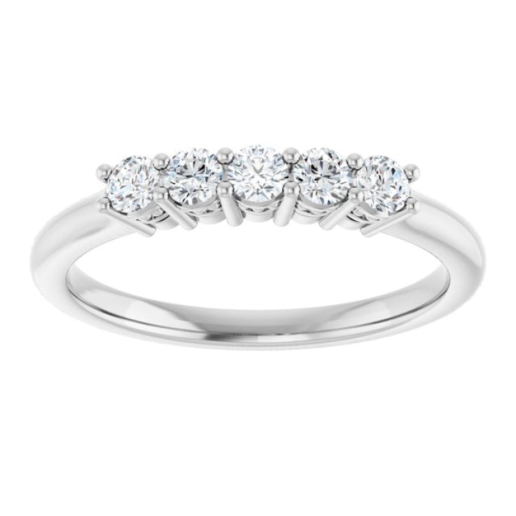 14K White 1/3 CTW Lab-Grown Diamond  Anniversary Band