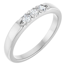 14K White 1/5 CTW Lab-Grown Diamond  Anniversary Band