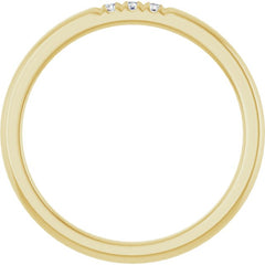 14K Yellow .05 CTW Lab-Grown Diamond  Anniversary Band