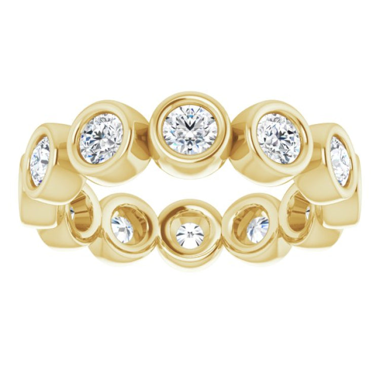 14K Yellow 1 1/6 CTW Natural Diamond Eternity Band