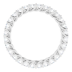 Platinum 3/4 CTW Natural Diamond Eternity Band